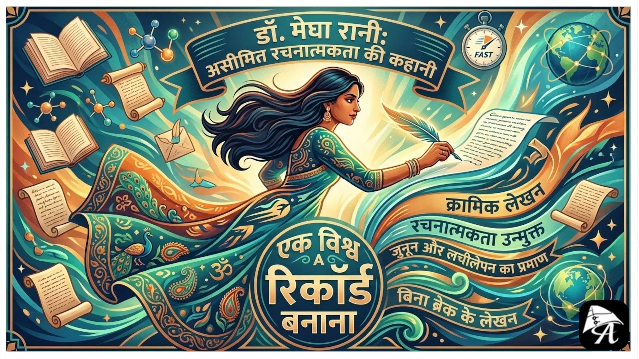 डॉ. मेघा रानी विश्व रिकॉर्ड: 120 मिनट में लिखी 120 पन्नों की किताब 'आपन झारखंड'