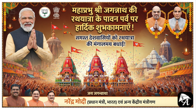 जगन्नाथ रथयात्रा 2026: पीएम मोदी, ओम बिरला और नेताओं के शुभकामना संदेश।
