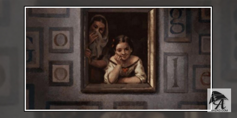 Two women at a window