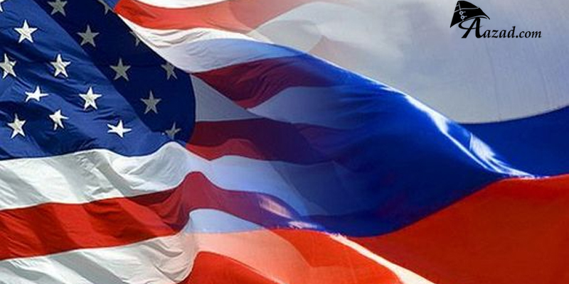 Russia and USA Flag Rivalry