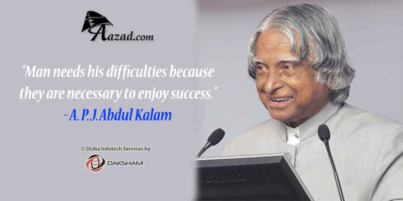 Dr A P J Abdul Kalam Quotes, Inspirational and Motivational, Indian ...