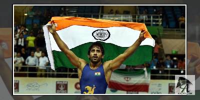 बजरंग पुणिया ने भारत को दिलाया पहला 'स्वर्ण'