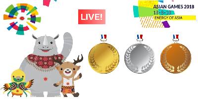 Asian Games Medal Live Results