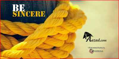 Be Sincere
